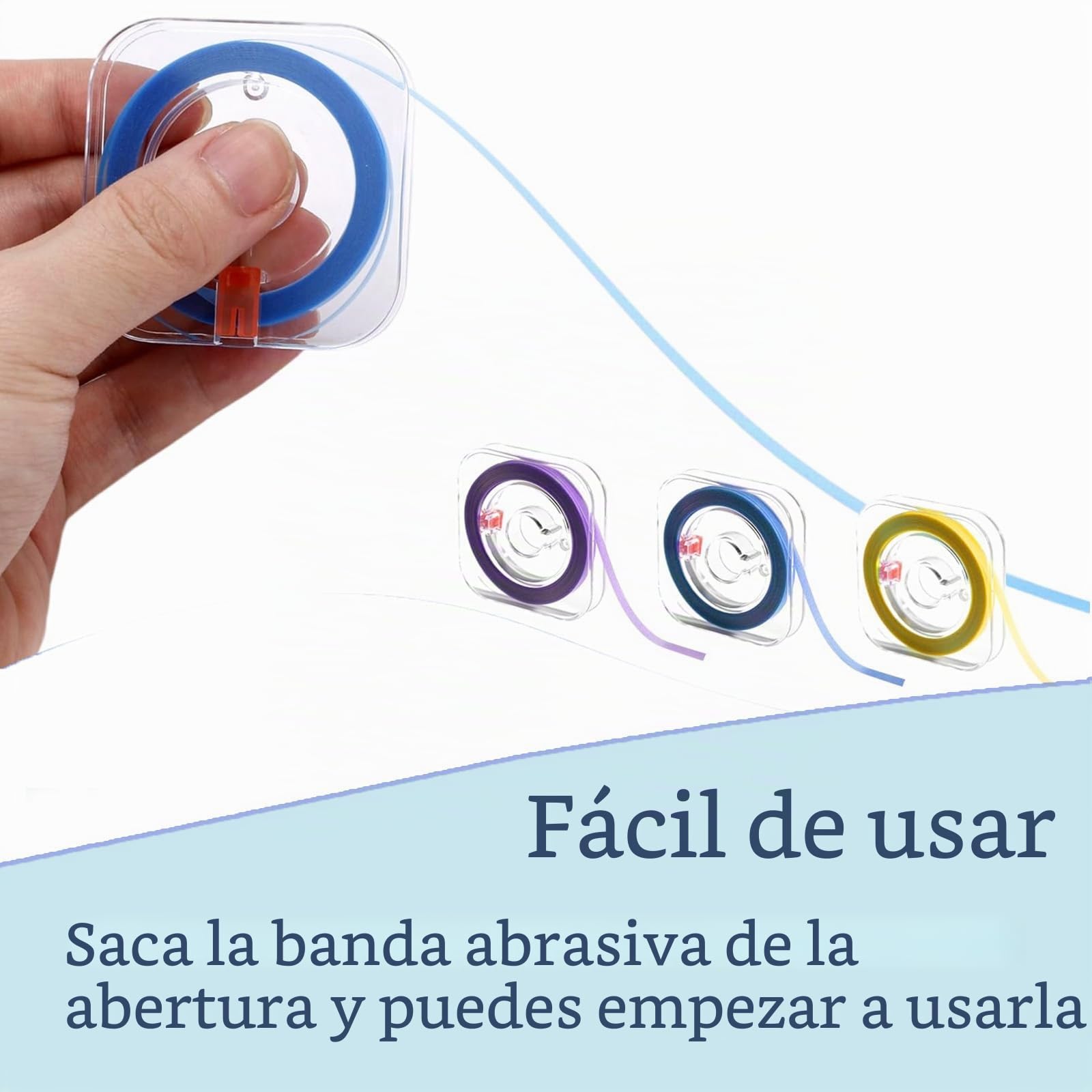 Tiras de Pulido Dental 2 pcs, Rodillo Abrasivo para Lijado de Dientes, Archivo de Resina, Papel de Lija Dental para Blanqueamiento