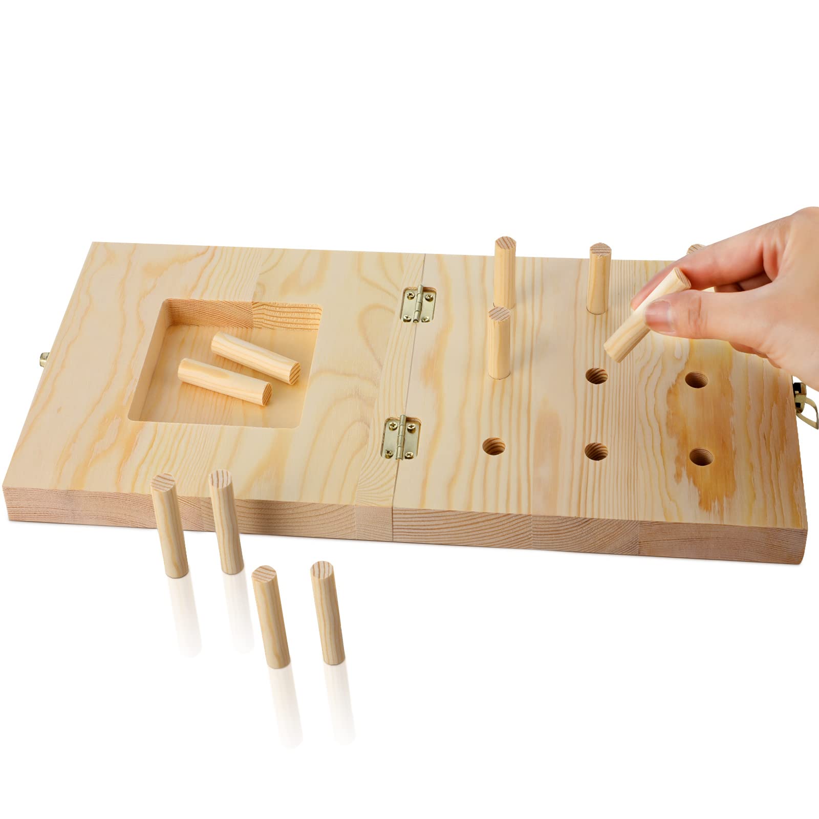 Buy 9 Hole Wooden Pegboard for Occupational Therapy Nine Hole Peg Test