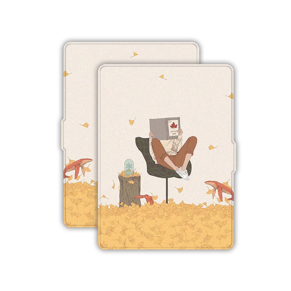 Custodia Protettiva Slimshell per nuovissimo Kindle 6 Pollici (11a Generazione, Versione 2022), Non Si Adatta a Kindle Paperwhite e Kindle 2019, Uomo Che Legge Anime Astratti
