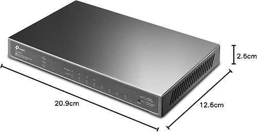TP-Link TL-SG2008P - Multipresa Smart Switch Jetstream, 8 Porte, Gigabit con 4 Porte Poe+ - 8