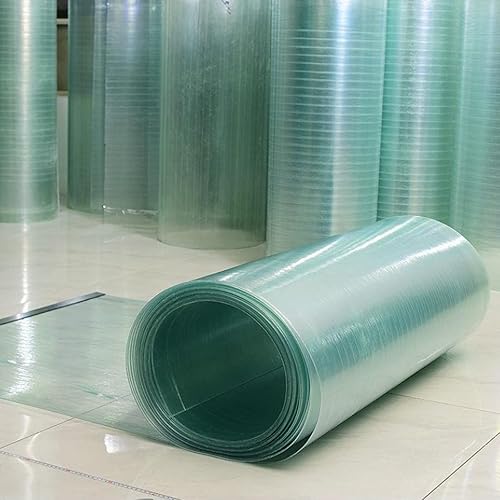 IMPREC Hoja de techo transparente, ignífuga de policarbonato de 0.039 pulgadas, rollo de plástico, protección contra la lluvia y la nieve para techo