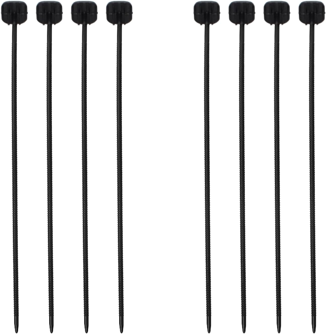 2 Sets Universal Radiator Fan Zip Ties Clips Fan Mounting Kit, 7" 9" 10" 12" 14" 16" Electric Mount Hold Down for Cooling Fan TABS Spring Transmission Cooler Zip Ties Straps