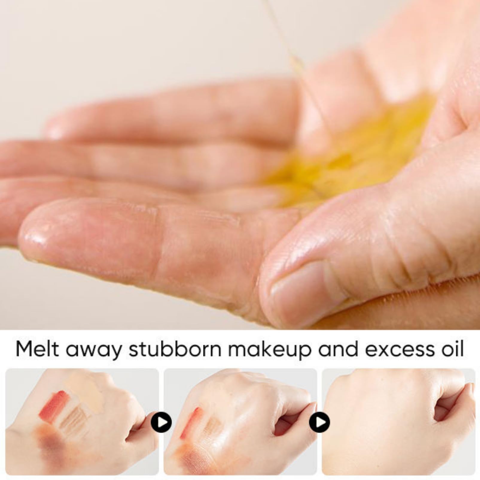 Cleansing Oil for Face,Oil Cleanser,Gentle Makeup Remover Facial Cleanser,Blackheads Removal,Face Cleanser for All Skin Types,Hydrating Dask Spot Remover,Gentle Pore Remover with Plant Extact,100ml - Image 3