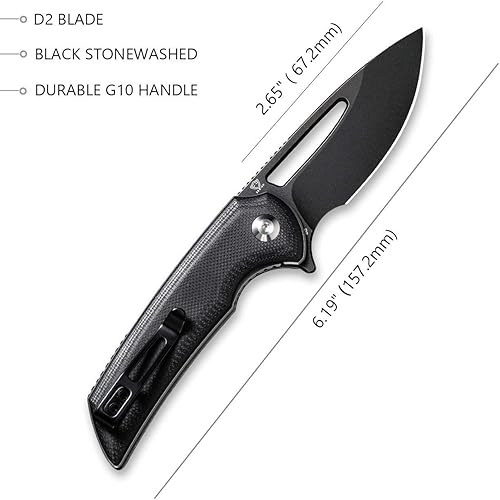 Miniatura 2 de CIVIVI Elementum paquete de odio, gran compañero de cuchillo plegable EDC