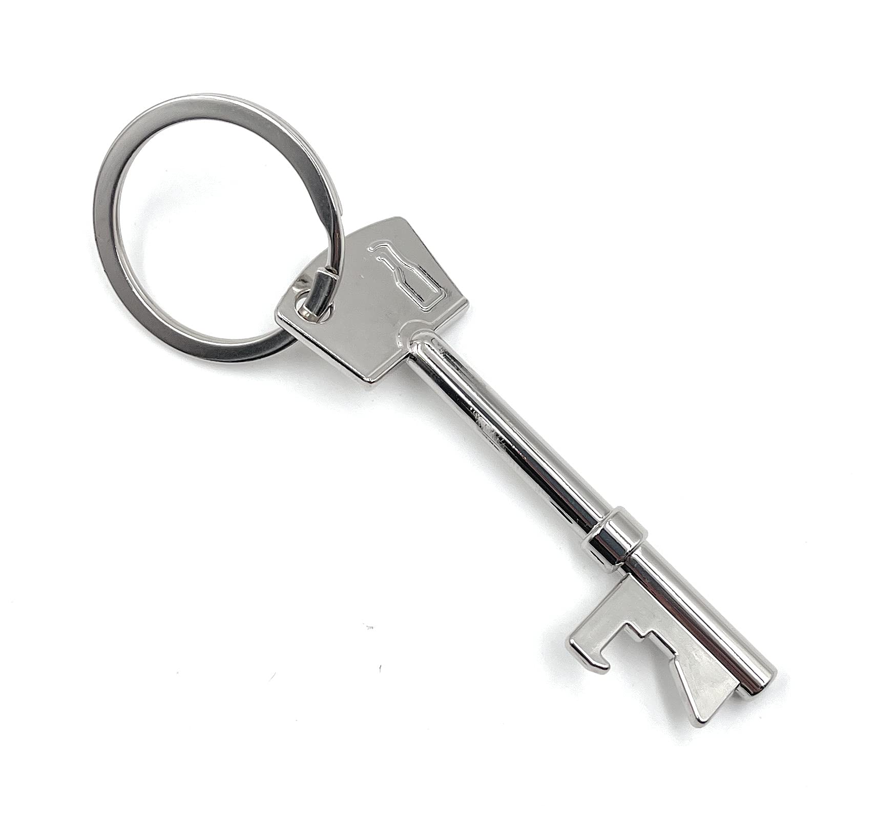 H-Customs Key Door Opener Silver Keyring Pendant