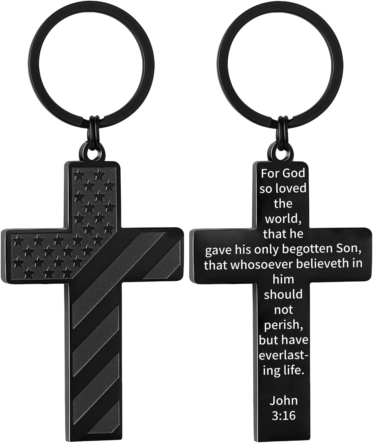 DuoDiner Easter Basket Stuffers -Cross Keychains Gifts Religious Gifts for Men
