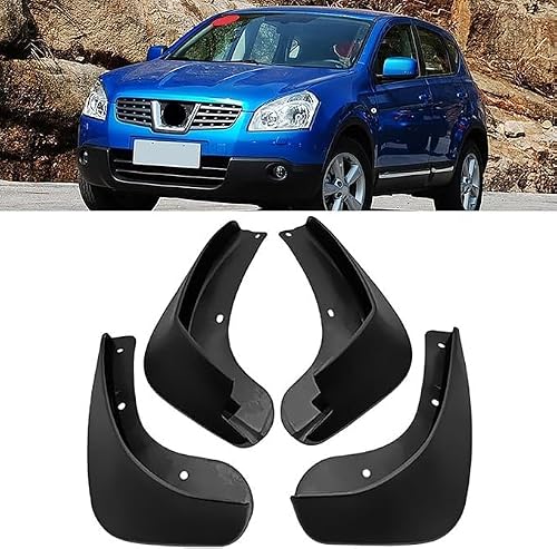 UASHDCAO 4 Pcs Car Mud Flaps Splash Guards for Nissan Qashqai J10 2007-2013, Front Rear Mudguards Splash Guards Fender Splashproof Waterproof
