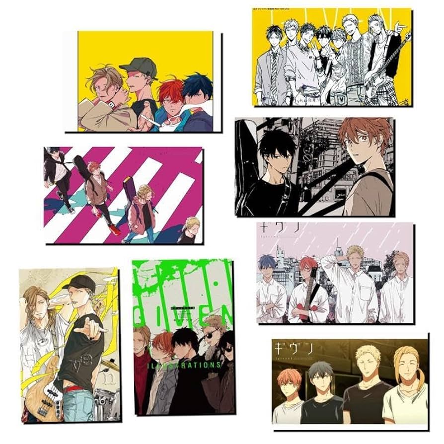 Amazon.co.jp: ギヴン ポスター カードステッカー プリント壁