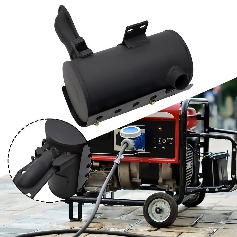 Robuster Generator Schalldämpfer Ersatzteil aus Aluminiumlegierung für Dieselmotoren Modellreihe 170 192 (192F)