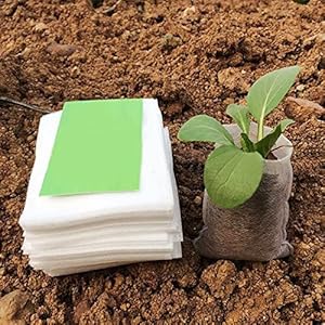 STORE99 100Pcs/set Nursery Pots Seedling raising Bags 8  10cm non-woven fabric bags Garden Supplies