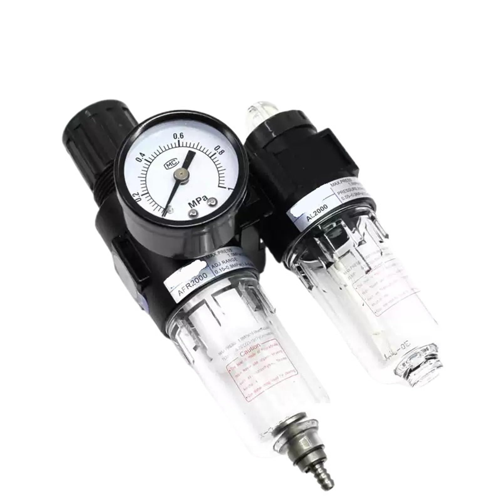 Jwvialel Afc1500 Pneumatic Afr2000 Air Source Processor Pressure Regulator Filter Oil-Water Separation Regulatio 1Pcs(Afc1500)