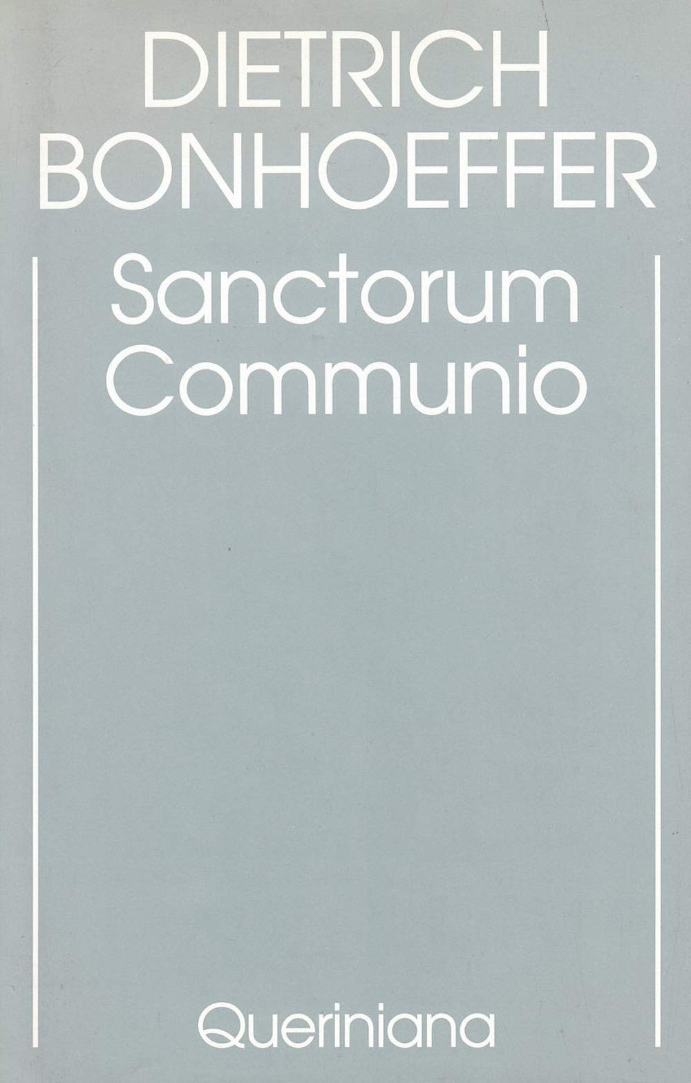 Edizione Critica Delle Opere Di D. Bonhoeffer. Ediz. Critica. Sanctorum Communio. Una Ricerca Dogmatica Sulla Sociologia Della Chiesa (Vol. 1) - 4