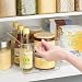 iDesign Caja transparente con asas, organizador de cocina extragrande de plástico, caja...