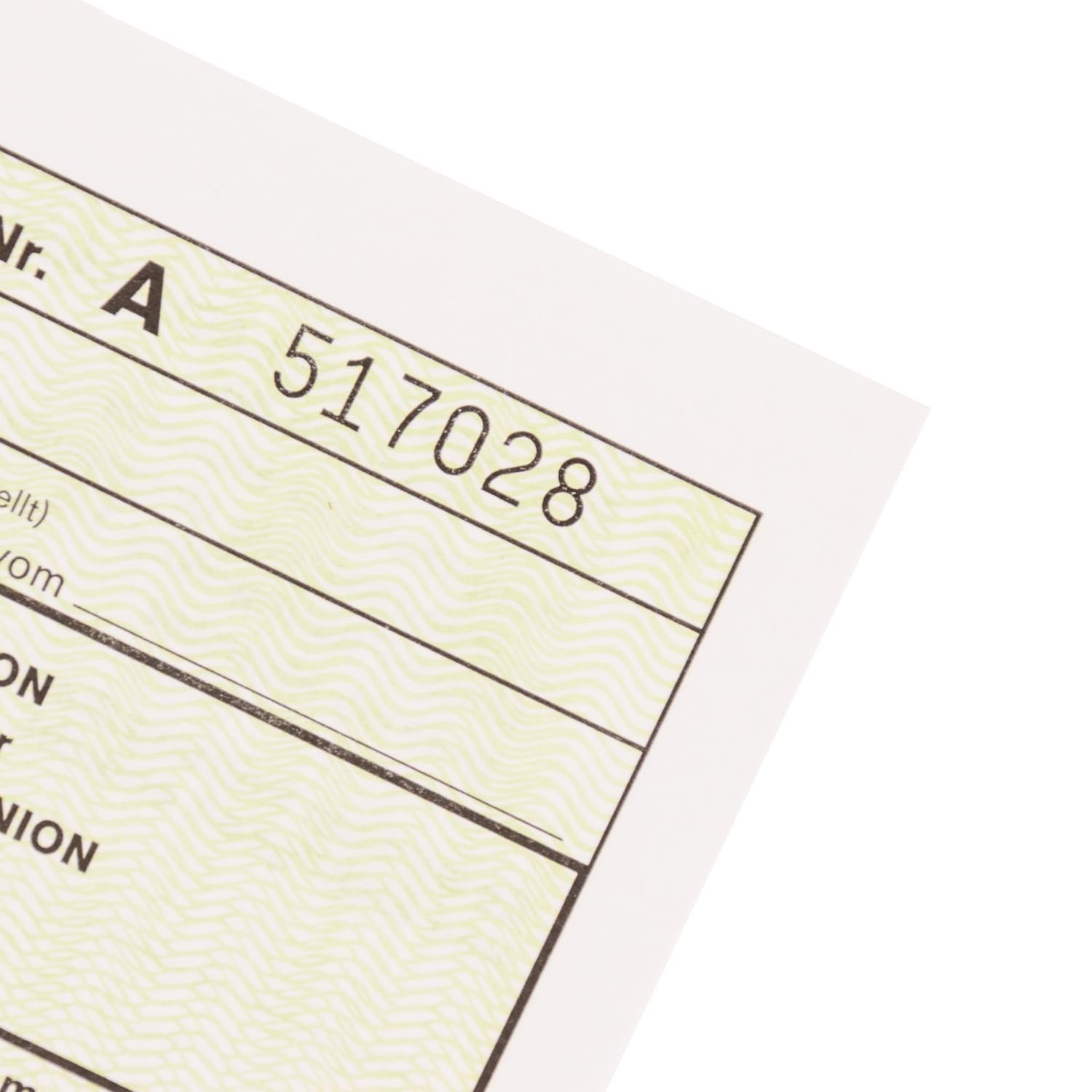 mashpaper A.TR. ATR Warenverkehrsbescheinigung Formular für Laserdrucker Menge wählbar 10, 50 oder 100 Stück