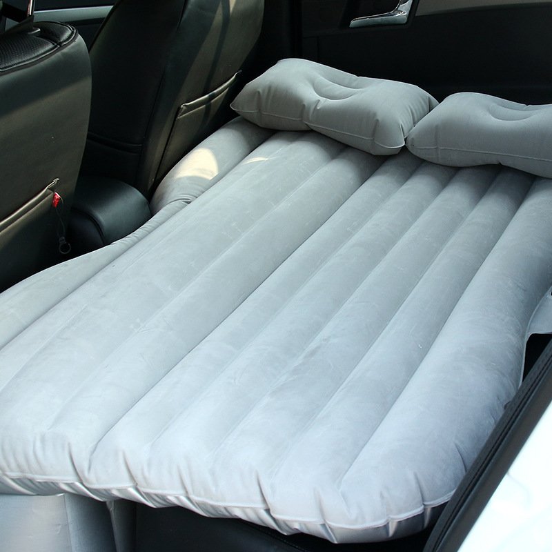 3 in 1 Car Travel & Cleaning Combo Kit | Inflatable Back Seat Car Air Bed Mattress with 2 Pillows + Dual Sided Microfiber Cleaning Towels + Detachable Car Duster | Universal Fit for Most Cars-image-15