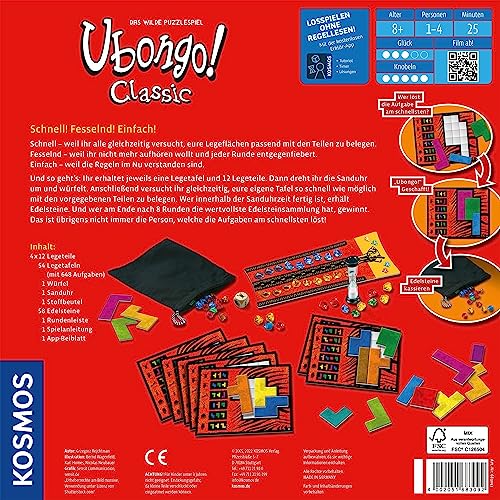 KOSMOS 683092 Ubongo! Classic, Der beliebte Action- und Knobelspaß für die ganze Familie, Der Klassiker im Brett- und Gesellschaftsspiel für 1 bis 4 Personen ab 8 Jahren – Bild 3