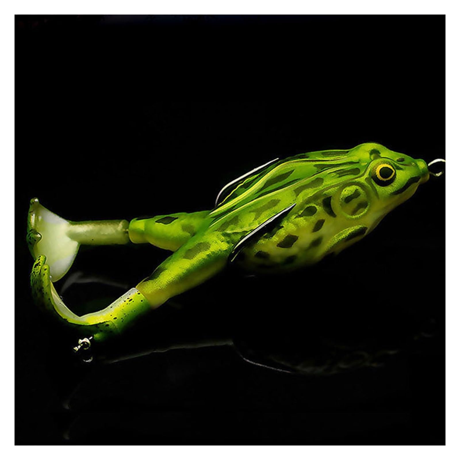 XILILHC 10 Pz/Set Rana Galleggiante Topwater Esca Doppia Elica Silicone 75mm-100mm Esca Morbida Artificiale Wobbler for Kit di Pesca