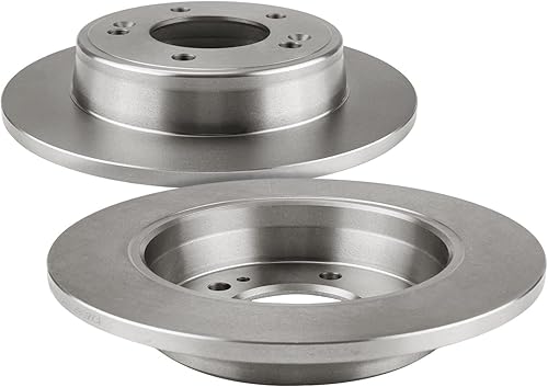 Miniatura 4 de PHILTOP Rotores de freno de disco trasero para Volkswagen 2011-2018 Jetta, Volkswagen 2013-2019 Beetle, Volkswagen 2009-2013 Eos  Revestimiento de