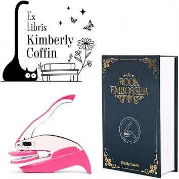 Custom Book Embosser - Personalized Name, Initials & Logo Library Stamp
