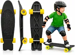 Skate Infantil Mini Cruiser Reforçado 3 a 6 Anos