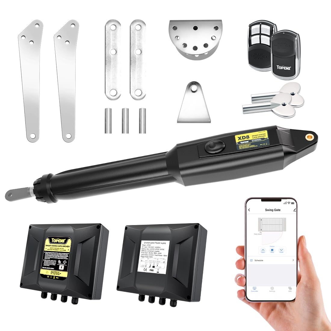 Amazon.com: TOPENS XD851 Smart Gate Opener for Heavy Duty Single