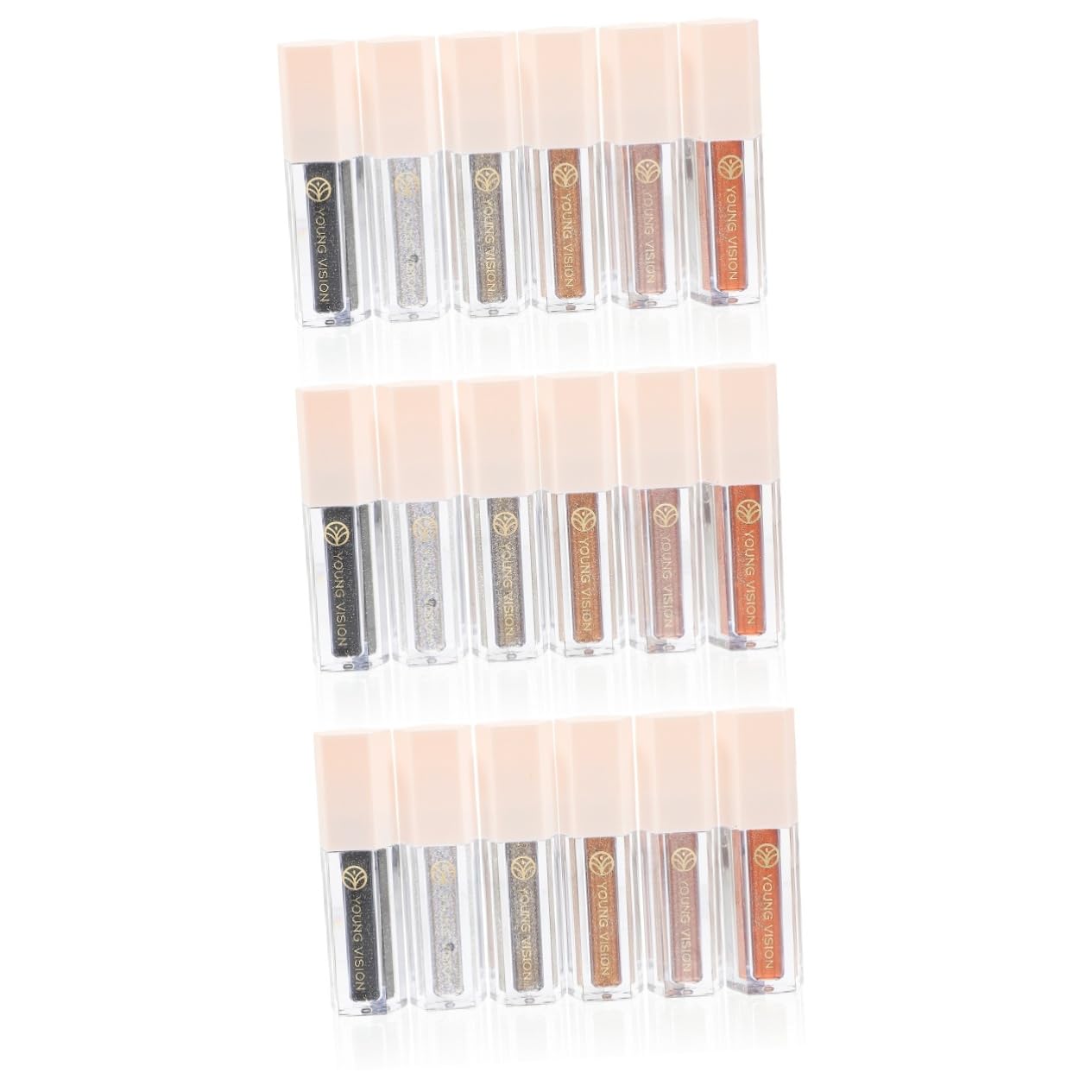 FRCOLOR 18 Piezas Juego De Sombras De Ojos Brillo De Ojos Coreano Sombra De Ojos Brillante Líquido Delineador De Ojos Con Purpurina Gel Para Los Ojos Resaltador Perder Brillar