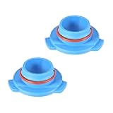 X AUTOHAUX 2pcs 9005 HB3 LED Headlight Adapter Base Bulb Sockets Retainer Holder Universal for Car Blue