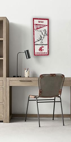 Miniatura 2 de KH Fan de los deportes 7" x18" reproductor de estado de Washington Cougars clásico Wall Sign
