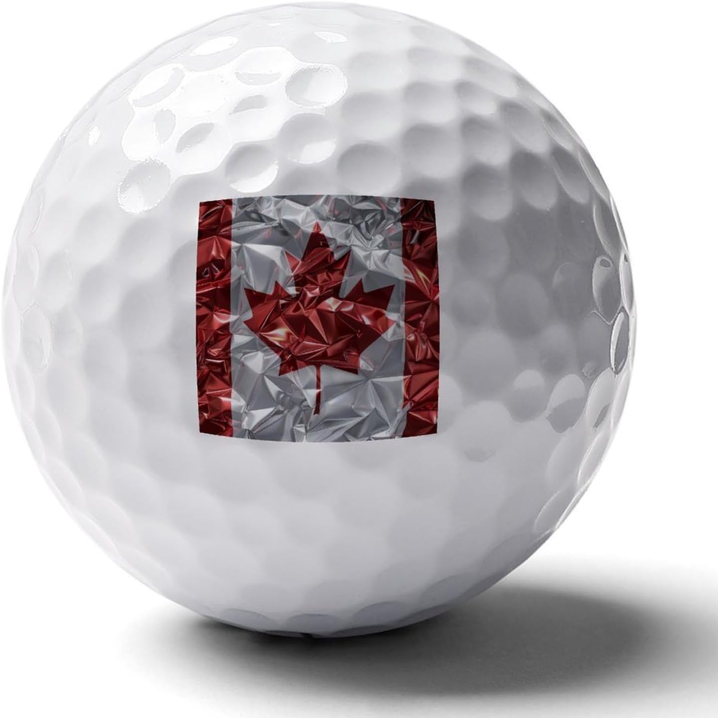 Canada Flag Funny Practice Golf Balls Limited Flight Training Ball for Backyard Indoor Outdoor