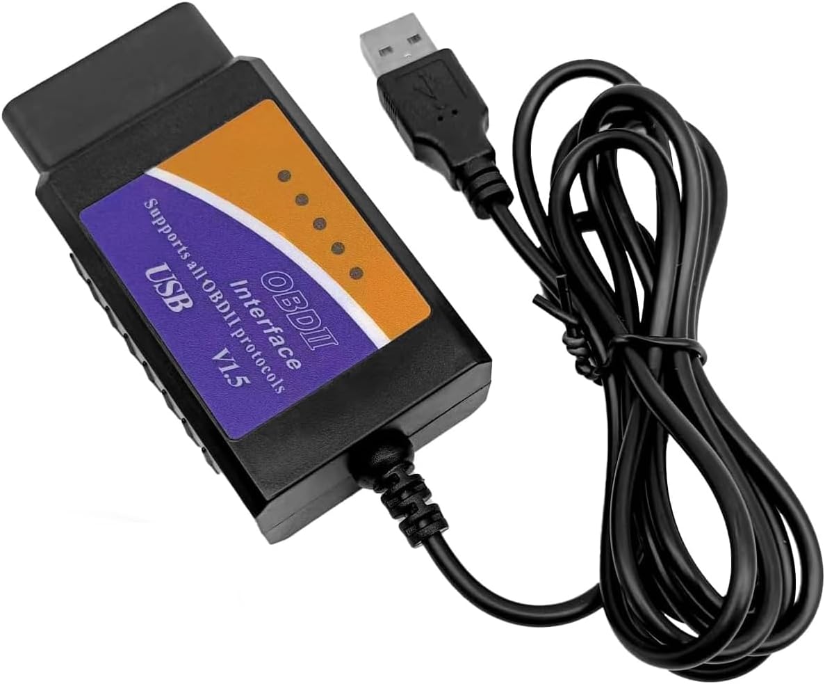 ELMconfig Scanner with MS CAN/HS CAN Switch Diagnosis on Windows with V1.5 PIC18F25K80 Chip for F150 F250 Car and Light Truck ELM327 OBD2 USB Adapter for Windows