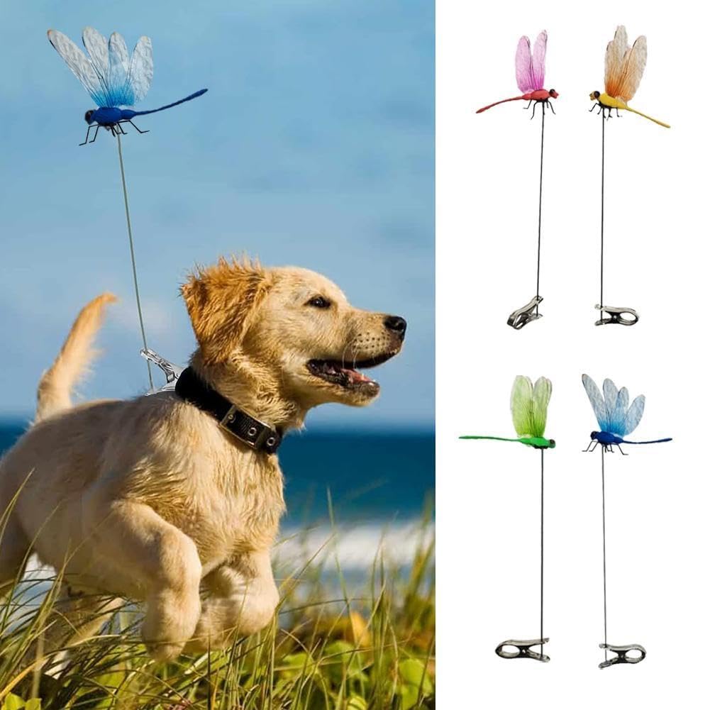 8 Stück 3D Libellen-Clips Für Garten & Terrasse – Realistische Deko-Klammern Aus ABS Zum Aufstecken (mehrfarbig)