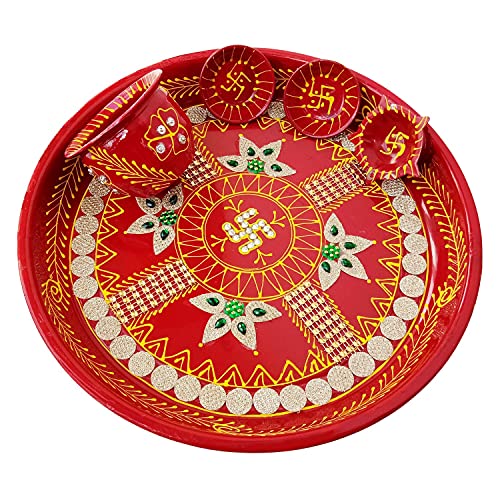 IndianEcraft Handcrafted Decorative Pooja Tha…