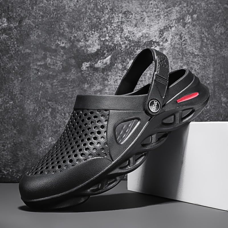 Image of SECHRITE Clogs for Men Slip on Rubber Clogs Summer Water Shoes Gardening Shoes