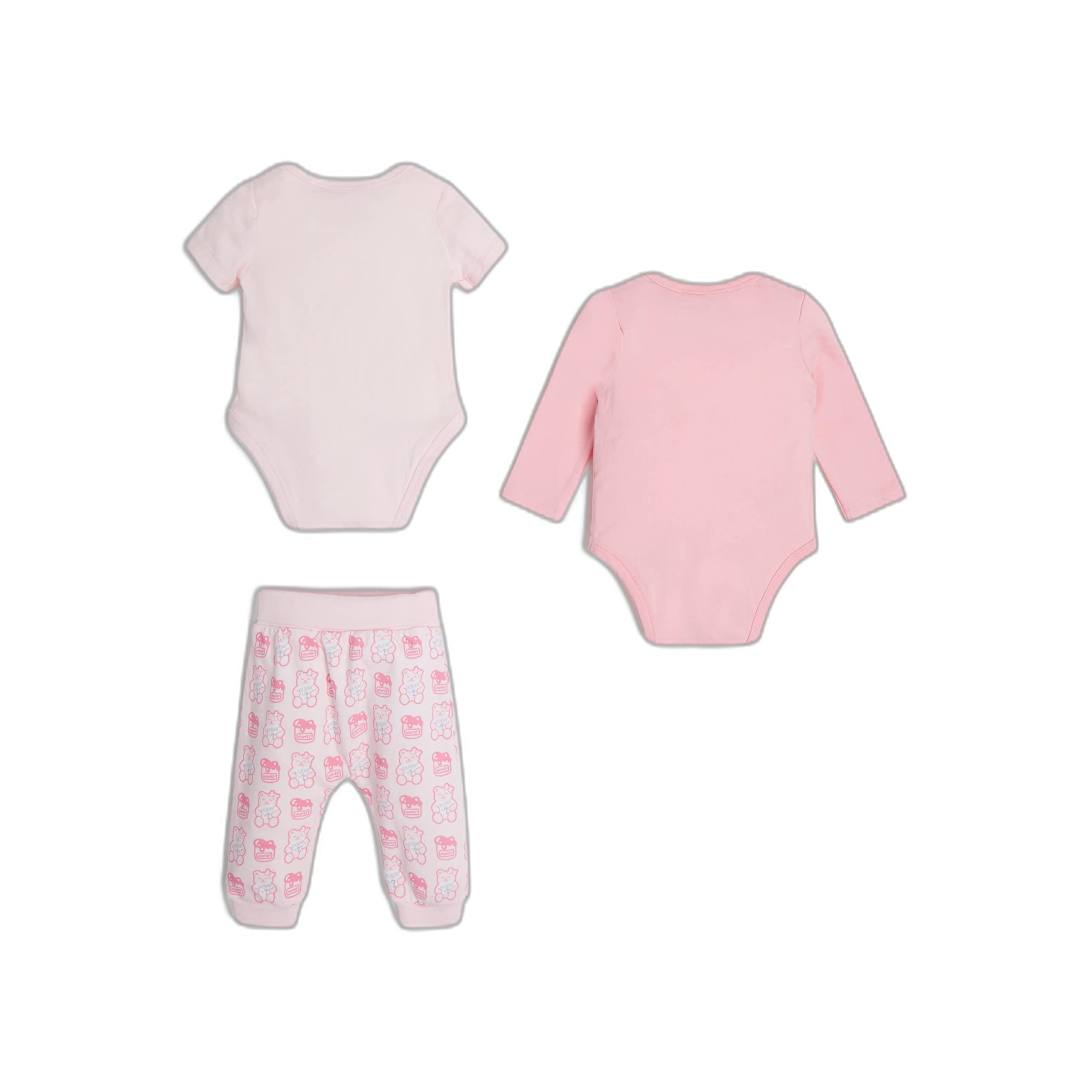Guess Zestaw składający się z body + body z długim rękawem + strój do joggingu, dla niemowląt, dziewczynek