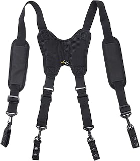 AISENIN Nylon Police Duty Belt Suspenders - Duty Belt Harness Tool Belt Suspenders Padded