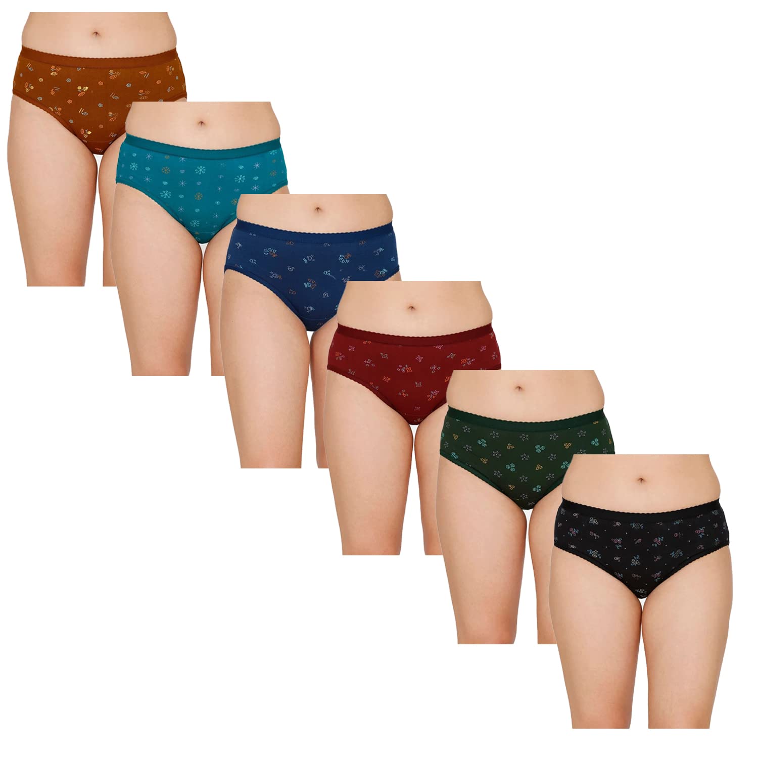 sleazy Women Multicolor Cotton Panty (Pack of 6)-picture-12