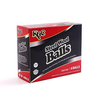 Steel Wool Balls, Case of 144 24 Packs x 6