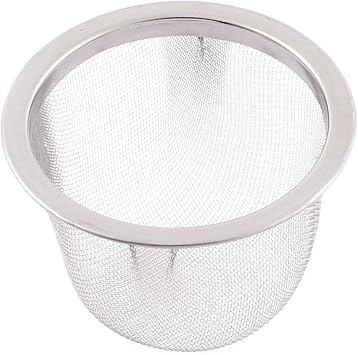 uxcell Stainless Steel Home Wire Mesh Tea Infuser Strainer Basket 63mm Dia
