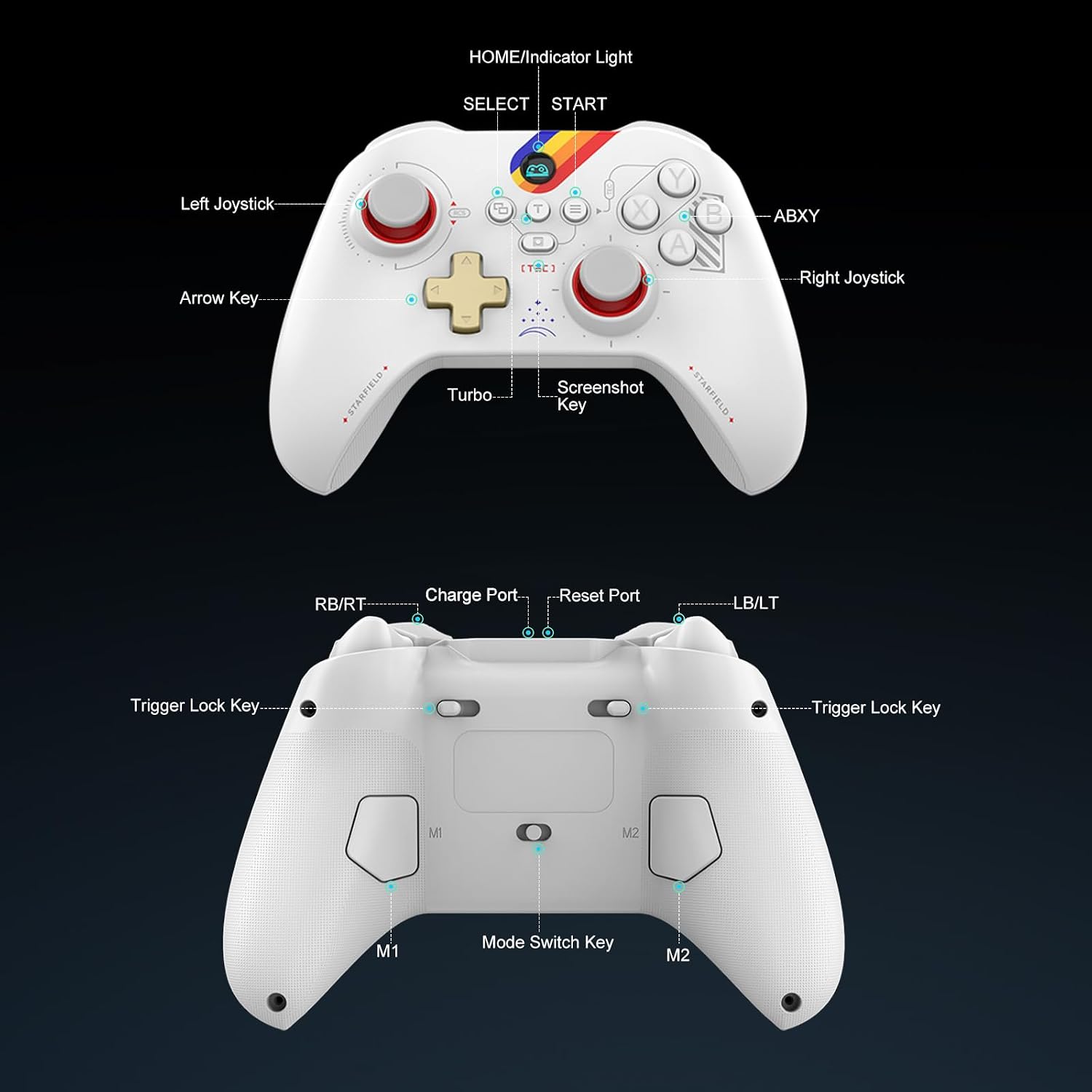 Left Right Rocker arVin Z03 Wireless Game Controller Instruction Manual