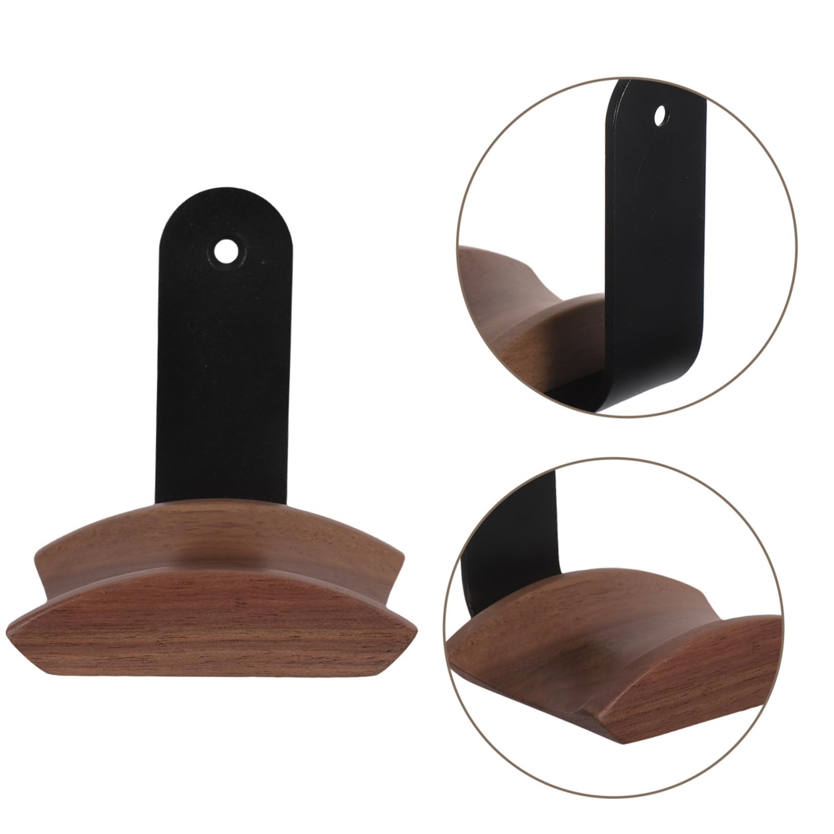 SEWACC Soporte de Madera para Auriculares Colgante de Pared Gancho Nogal para Almacenamiento Organizado Fácil Instalación para Gamers y Música
