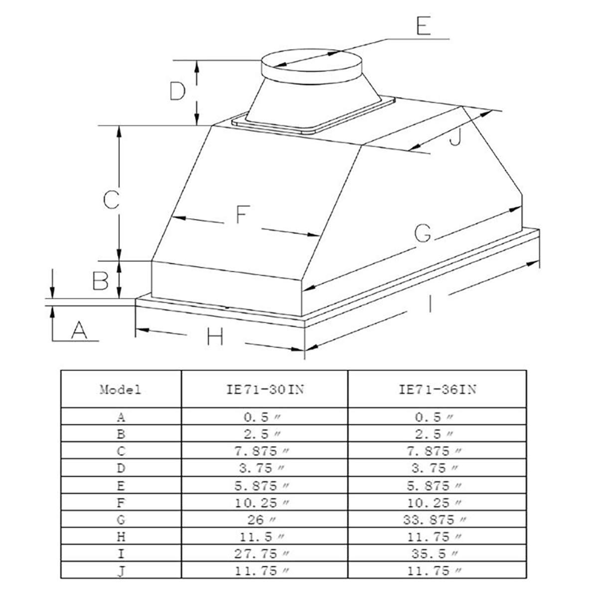 Range Hood Insert 30 Inch,Vent Hood Insert,Ducted/Ductless Convertible