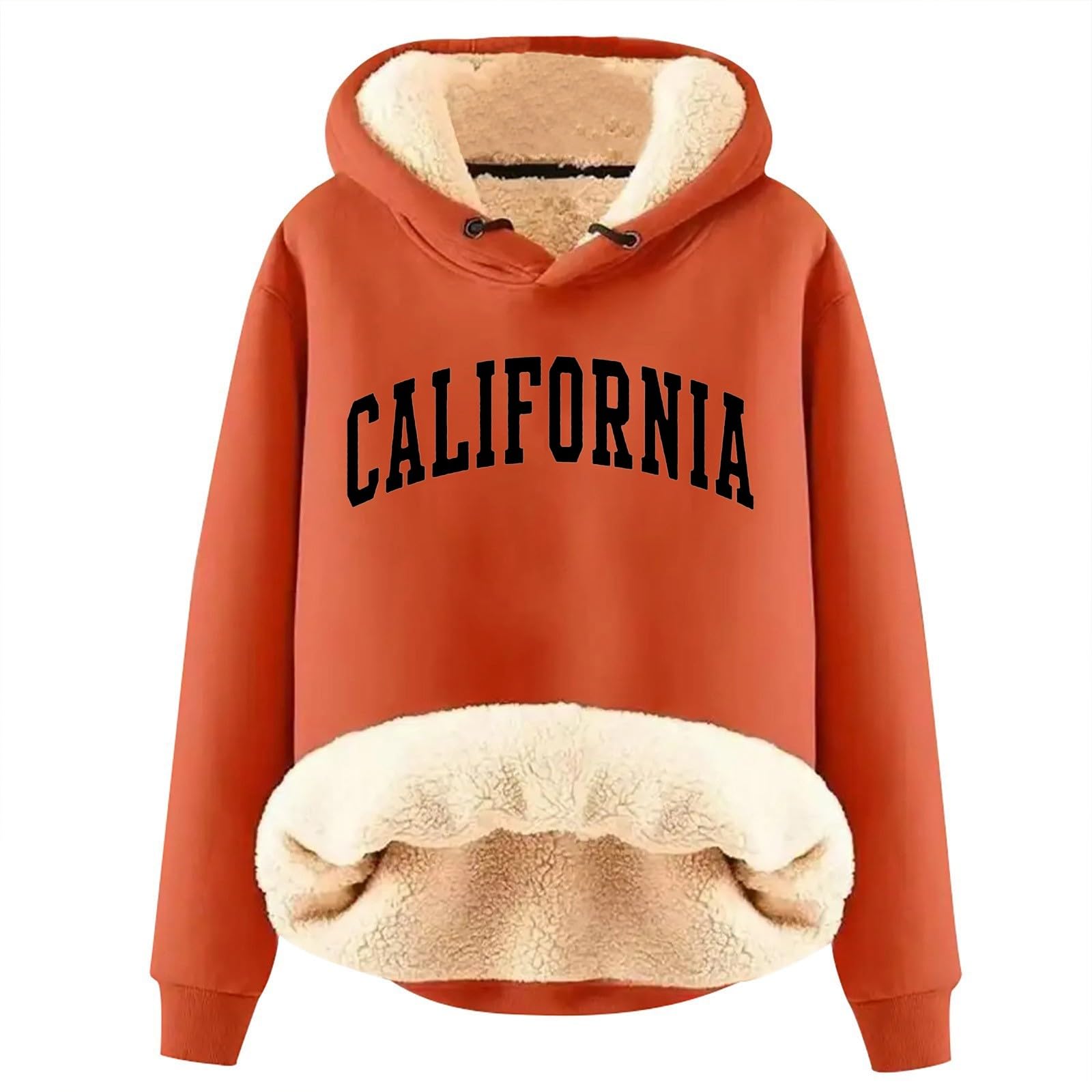Fleece Hoodie Women Uk Teddy Fleece Lined Hoodie Super Soft