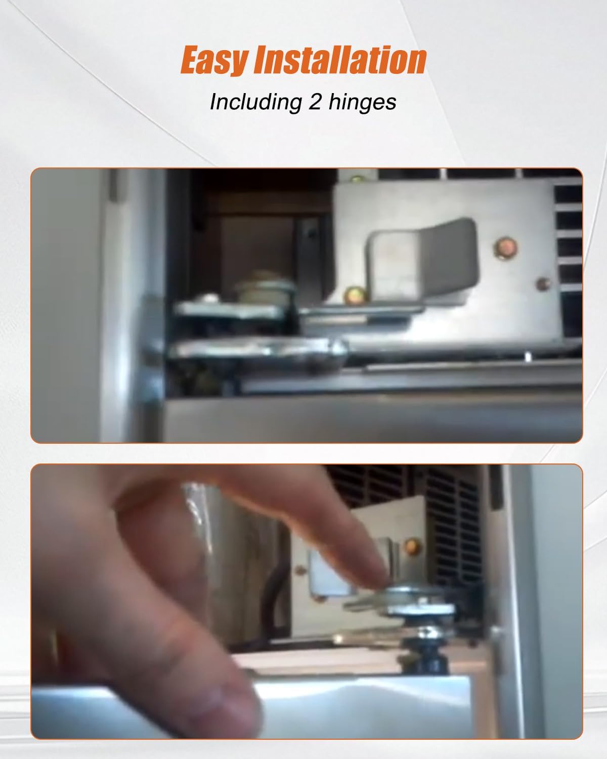 00414511 414511 Range Oven Door Hinge Set Replaces 1032578 487746 PS8721435 1028557, Stainless Steel Hinges for 30-Inch Wall Oven, 2 Pack