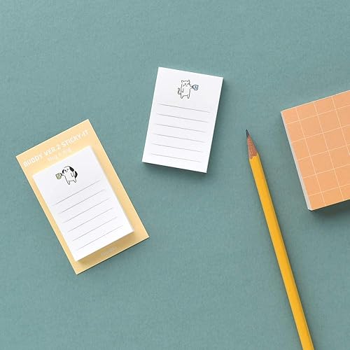 Miniatura 4 de Monolike Buddy Ver.2 Sticky-it - Juego de bloc de notas autoadhesivo, 50 hojas