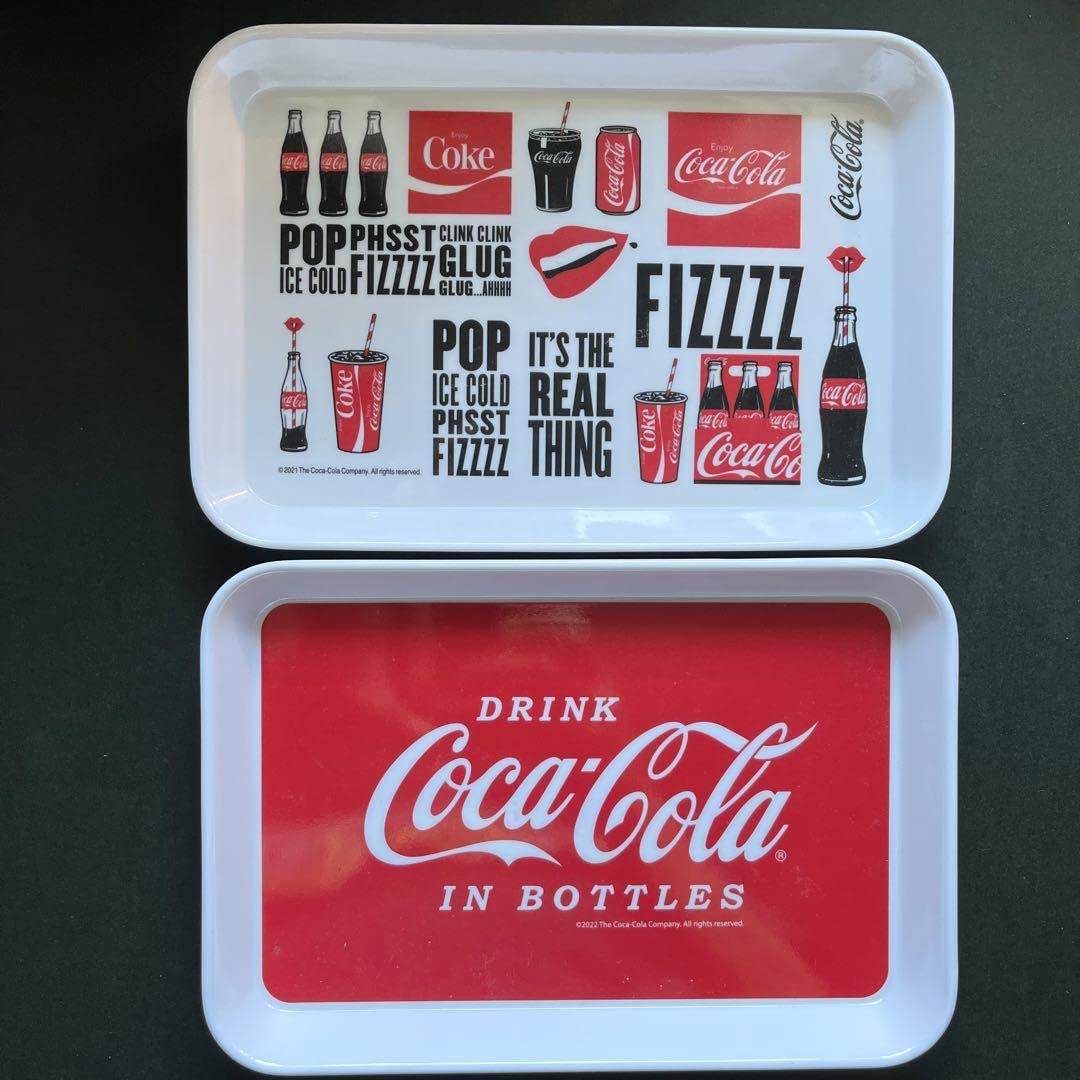 Amazon.co.jp: コカコーラ ミニトレー2枚組 FIZZZZ コカコーラグッズ 