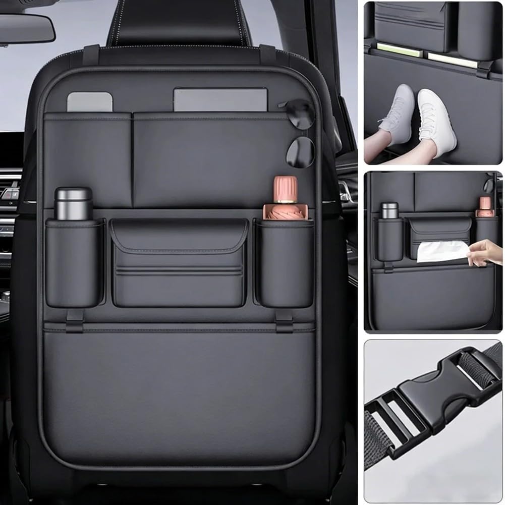 Organisateur Siège Auto 6 Poches Imperméable Organisateur Siège(Diamond pattern61x42)