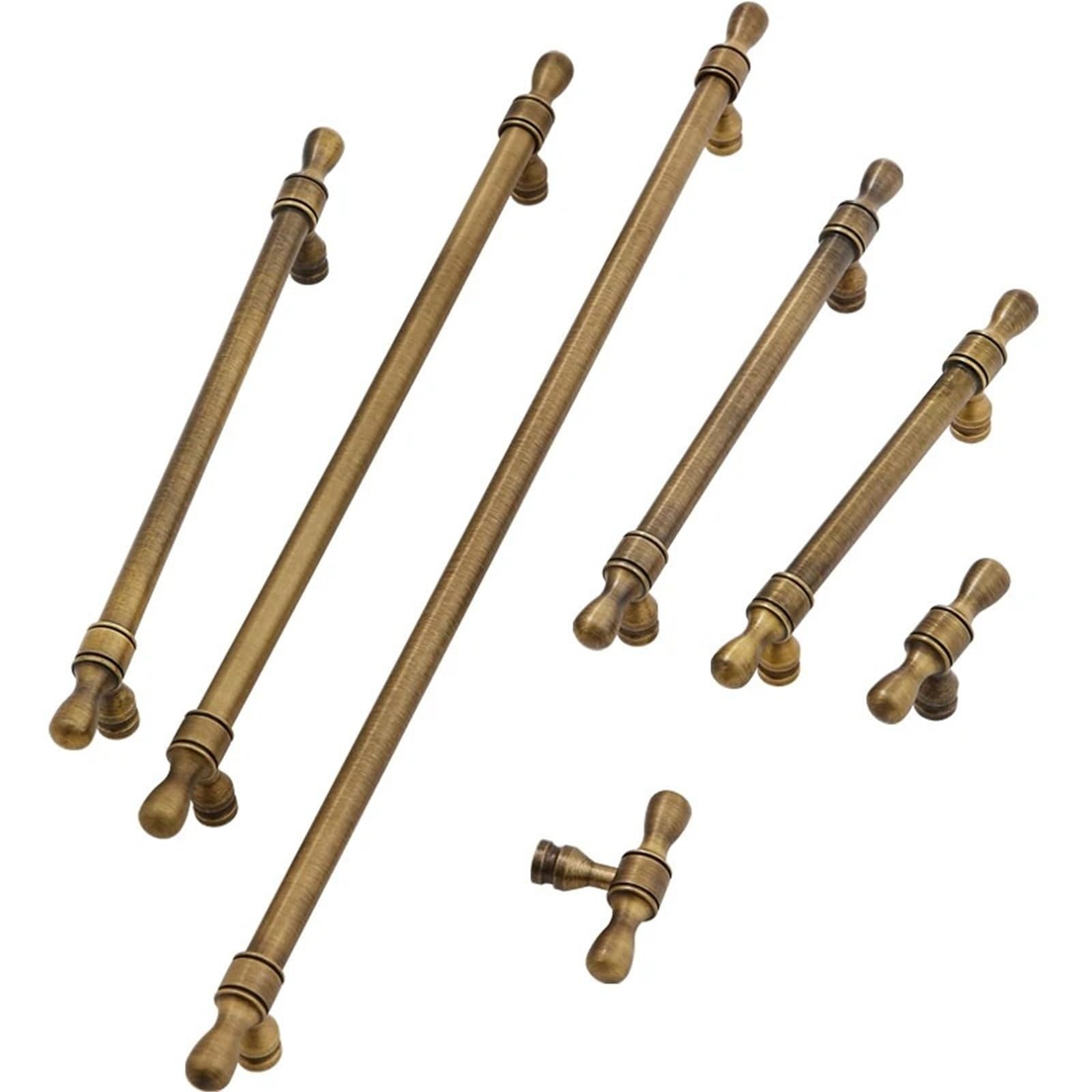 Poignées de tiroir bronze 128mm et boutons de placard de cuisine