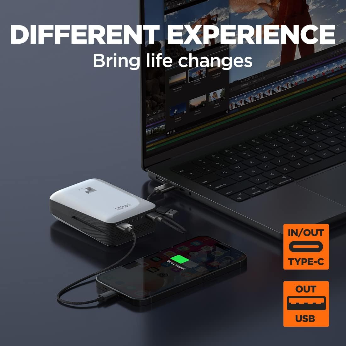 Litheli U-Battery Plus as a Power Bank