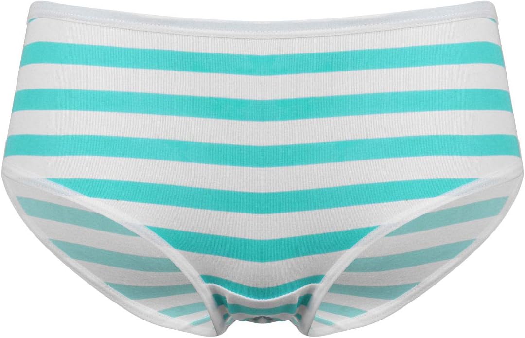 Womens Cut Japanese Style Anime Cosplay Stripe Lingerie Cotton Bikini Briefs Underwear
