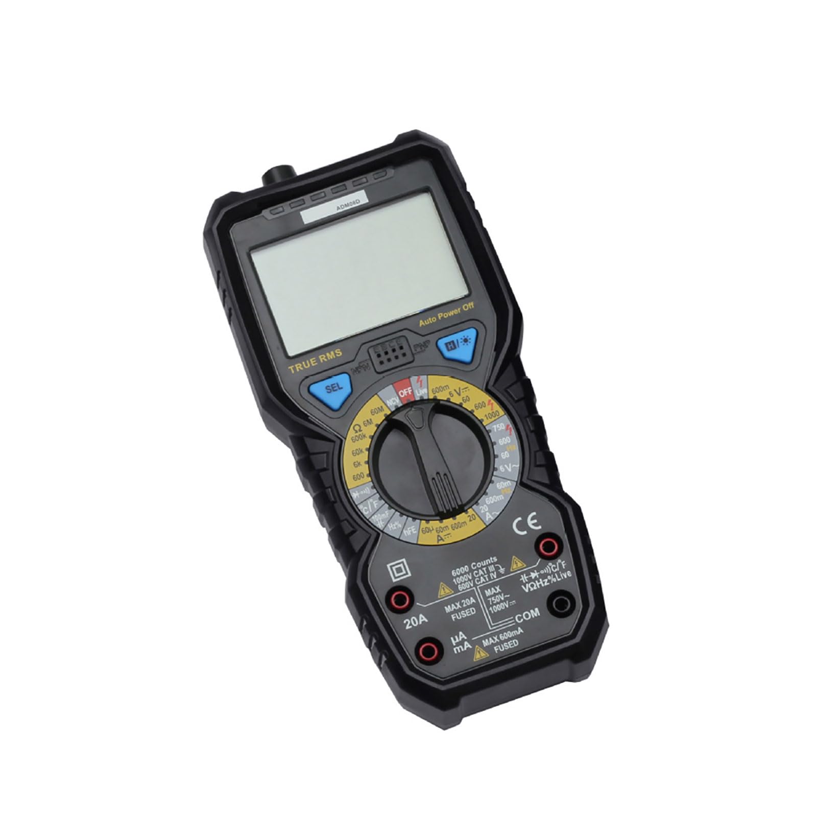 Adm08a Digitalmultimeter mit 6000 Zählungen Spannungsprüfer